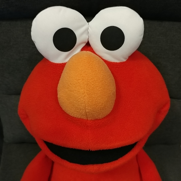 Vintage Elmo Jumbo Plush Sesame Street 31" Tall Soft Plush Eyes Stuffed Animal - Picture 2 of 15